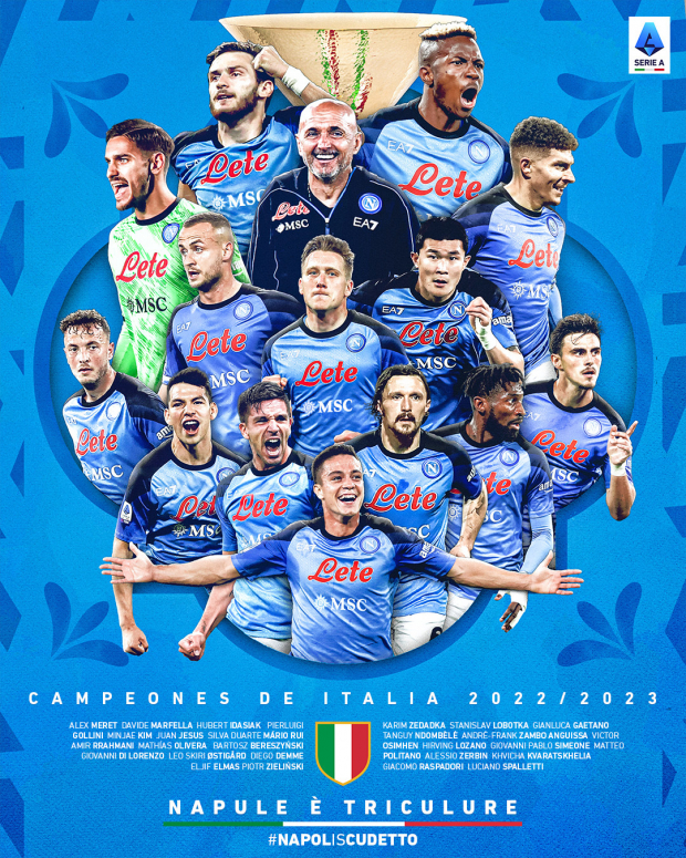 Napoli y Chucky son los campeones de la Serie A.