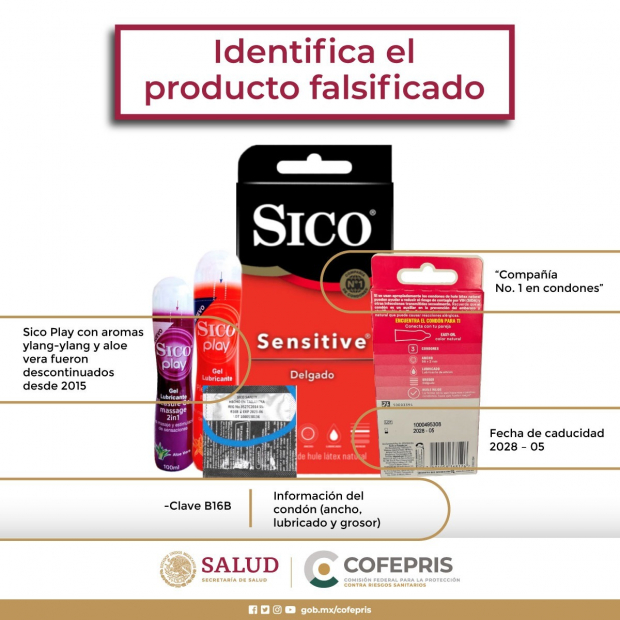 Cofepris emite alerta por falsos condones y lubricantes Sico; checa aquí cómo identificarlos