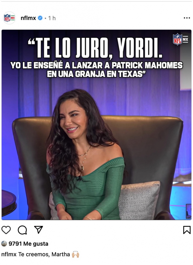 Martha Higareda meme NFL