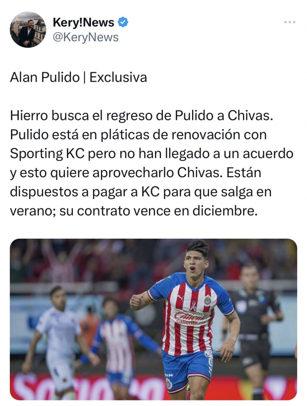 Alan Pulido de regreso a Chivas