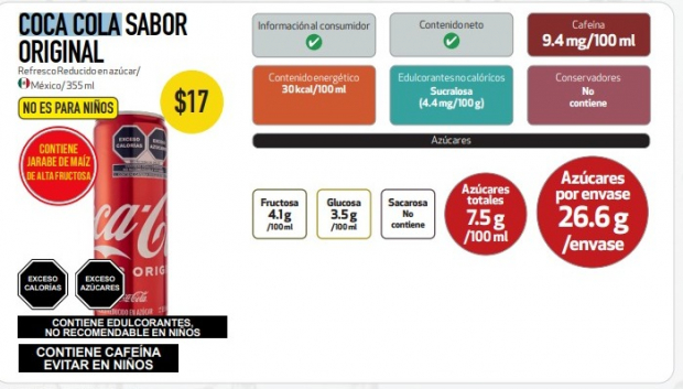 Coca Cola está entre las mejores marcas de refresco de cola, según Profeco.