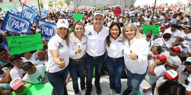 El candidato de la Alianza Ciudadana por la Seguridad, Manolo Jiménez Salinas, destacó que será el gobernador de las mujeres y desarrollará un gran programa de justicia y seguridad.