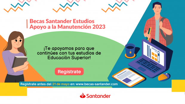 Santander apoya con becas a estudiantes.