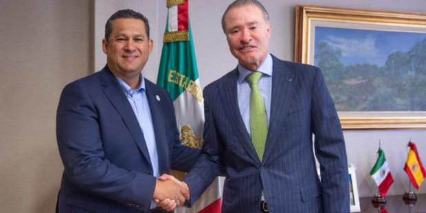El gobernador se reunió además con Quirino Ordaz Coppel, embajador de México en España.