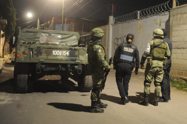 Elementos del Ejército y la policía capitalina en un operativo en San Miguel Topilejo, en imagen de archivo.