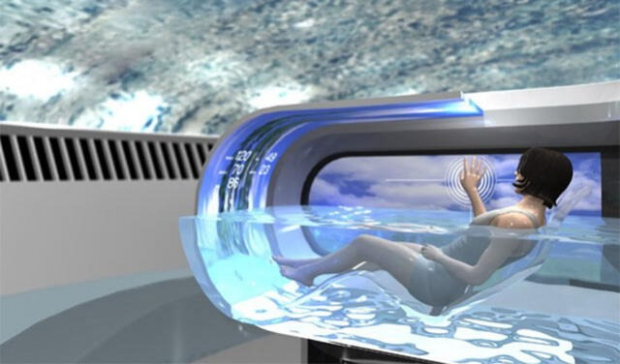 Lavadora para humanos tendrá Inteligencia Artificial para ofrecer una experiencia relajante a la hora del baño.