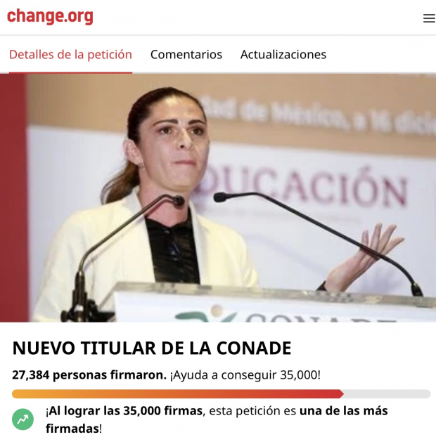 Petición destitución Ana Gabriela Guevara