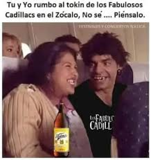 Memes sobre Los Fabulosos Cadillacs en el Zócalo de la CDMX.