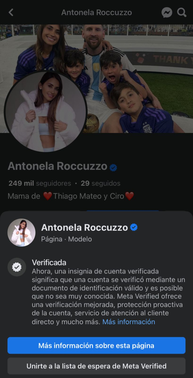 Una cuenta falsa de Antonela Roccuzzo subió una foto de Leo Messi con la playera del Barcelona