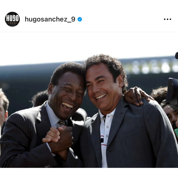 Hugo Sánchez y Pelé