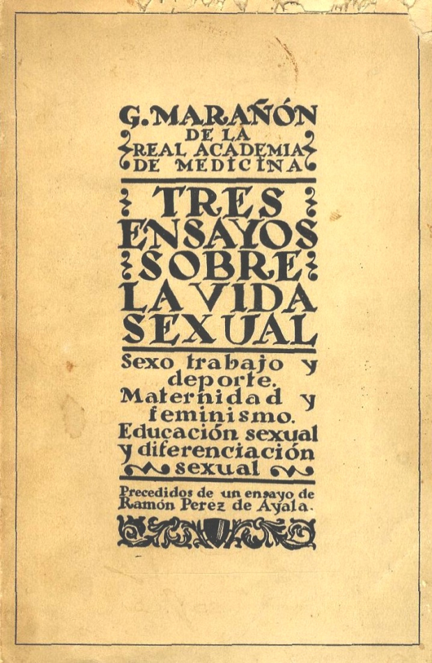 Libro "Tres ensayos sobre la vida sexual"