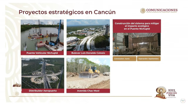 Proyectos de Cancún, presentados por Jorge Nuño en la "mañanera".