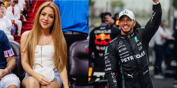 Shakira y Lewis Hamilton comenzaron su relación en Miami.