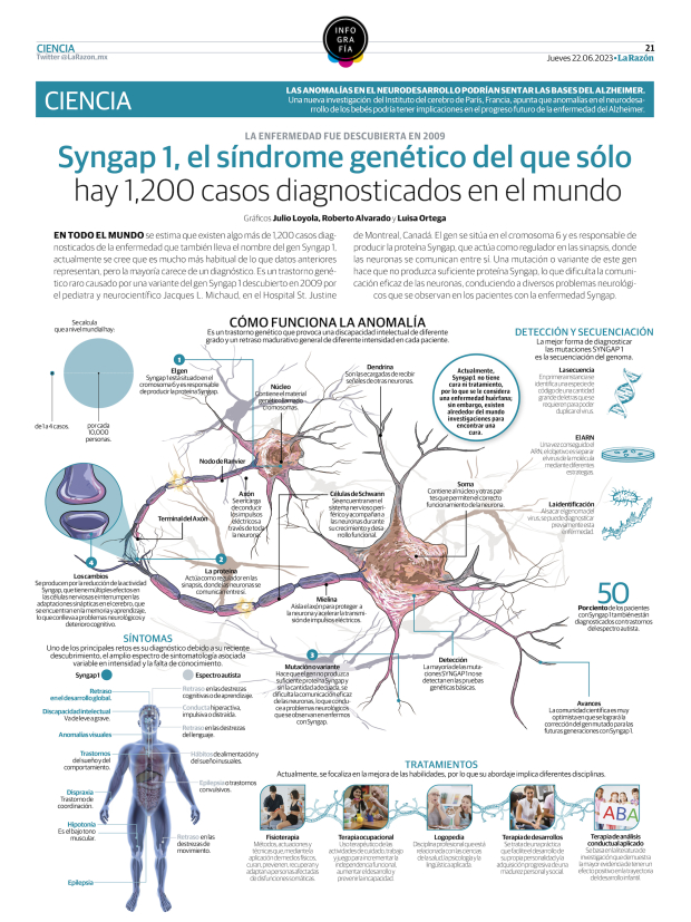 Syngap 1, el síndrome genético del que sólo hay 1,200 casos diagnosticados en el mundo
