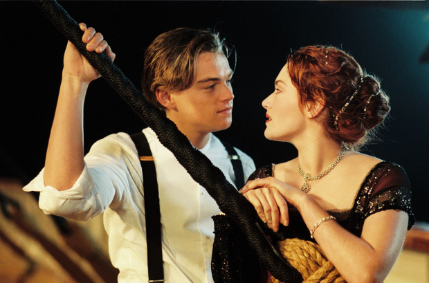 Jack y Rose en el Titanic