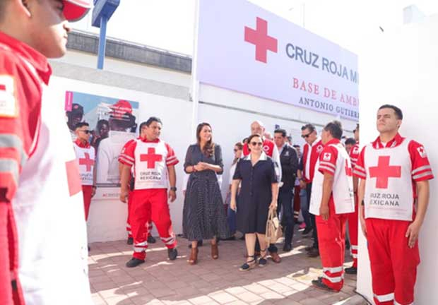 Tere Jiménez inaugura Base Norte de la Cruz Roja; beneficiará a 46 mil familias