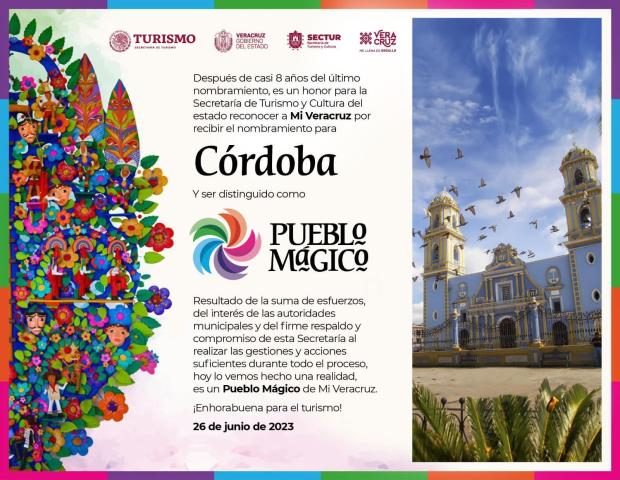 Córdoba, Veracruz, nuevo Pueblo Mágico.