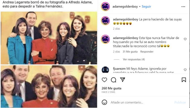 Alfredo Adame insulta a Andrea Lagareta otra vez