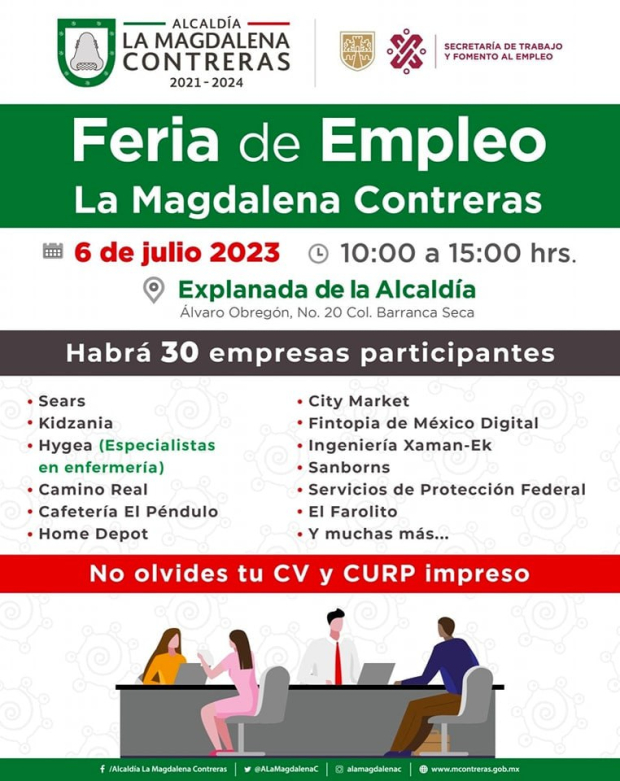 Más de 30 empresas ofrecen puestos laborales en la Feria de Empleo de La Magdalena Contreras