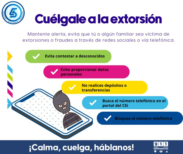 Lanzan campaña para prevenir la extorsión en Aguascalientes.