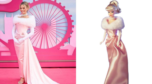 Margot Robbie emuló perfectamente cada look de Barbie.