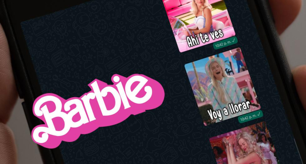 Queremos a Barbie en todos lados... ¡Hasta en WhatsApp!