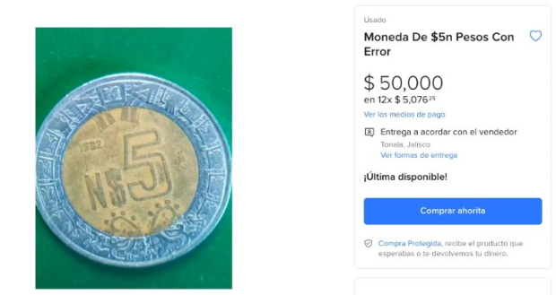 Este error haría que la moneda cueste hasta 50 mil pesos.
