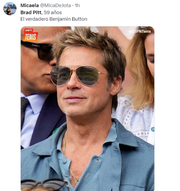 Reacciones en redes a look rejuvenecido de Brad Pitt