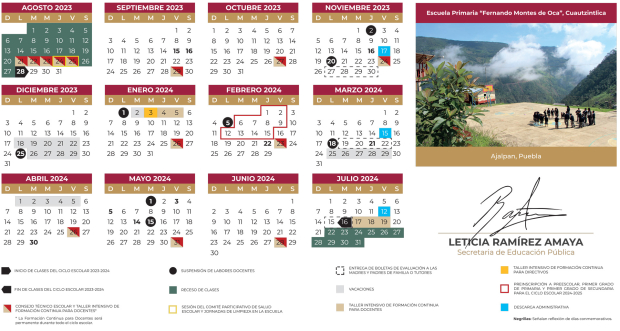 Calendario SEP 2023-2024