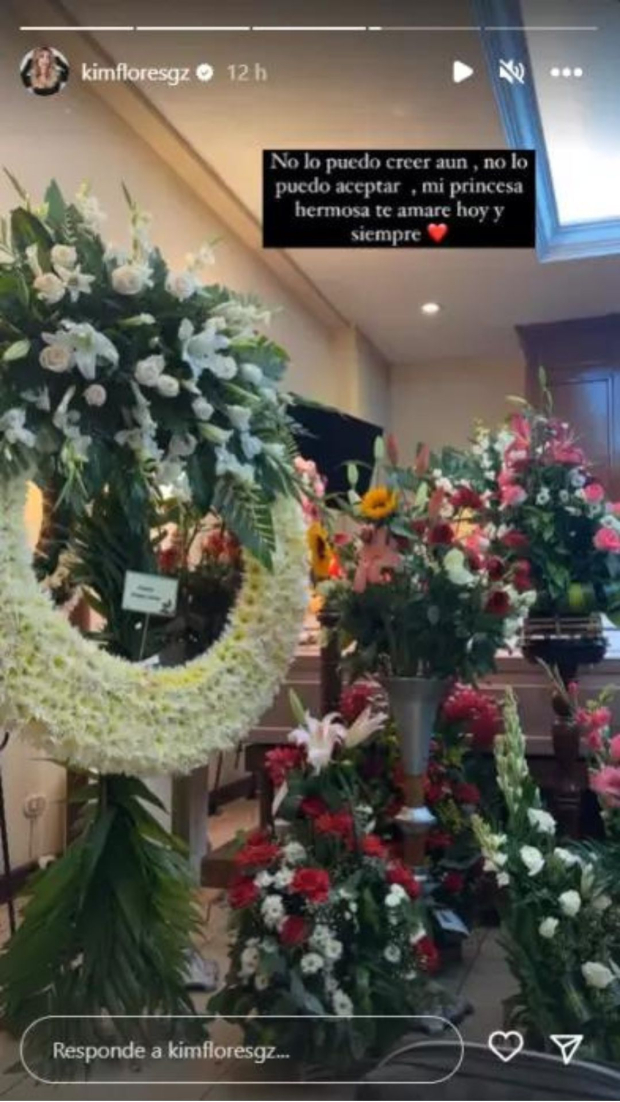 Así fue el funeral de Yuriby Gómez, la joven sobrina de Kimberly Flores.