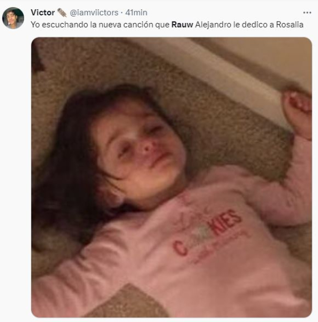 Fans reaccionan con memes tristes a canción de Rauw Alejandro para Rosalía