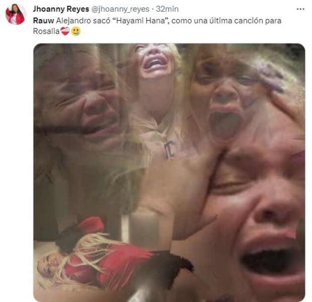 Fans reaccionan con memes tristes a canción de Rauw Alejandro para Rosalía