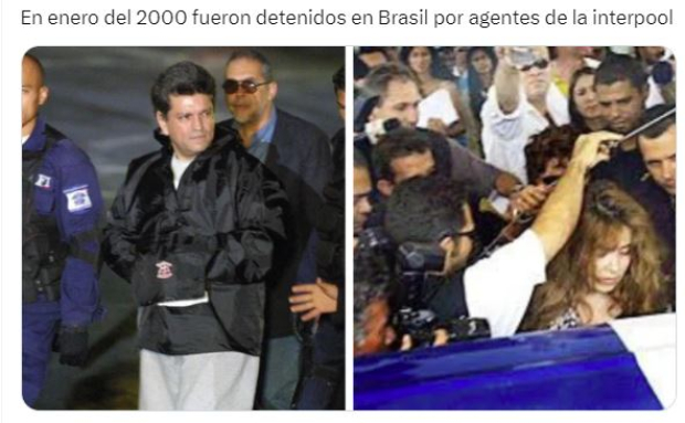 Sergio Andrade y Gloria Trevi fueron detenido en Brasil