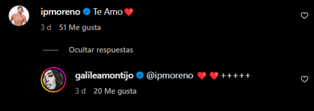 Isaac Moreno le escribe: "Te amo" a Galilea Montijo.