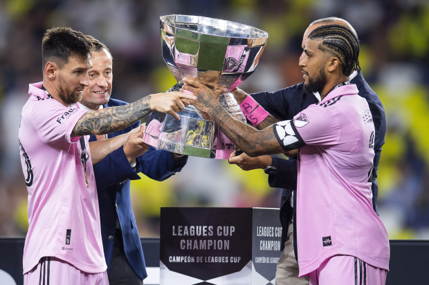 Lionel Messi sostiene el título de la Leagues Cup 2023