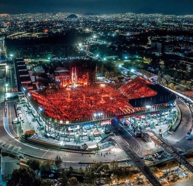 Foro Sol durante el concierto de Rammstein en octubre de 2022