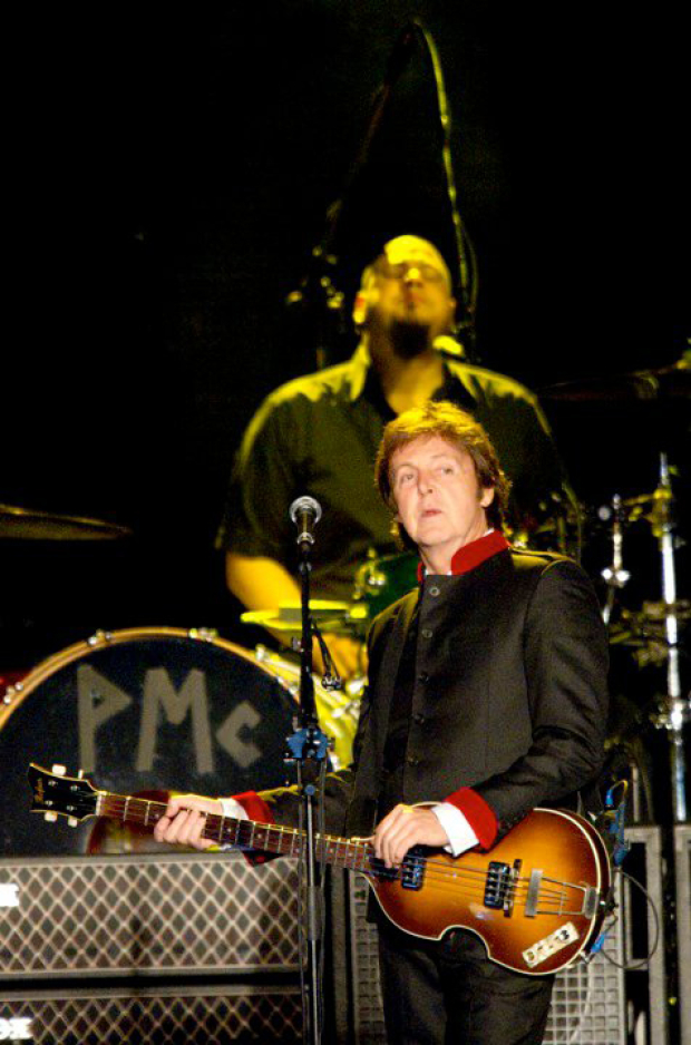 Paul McCartney en una de sus presentaciones en el Foro Sol