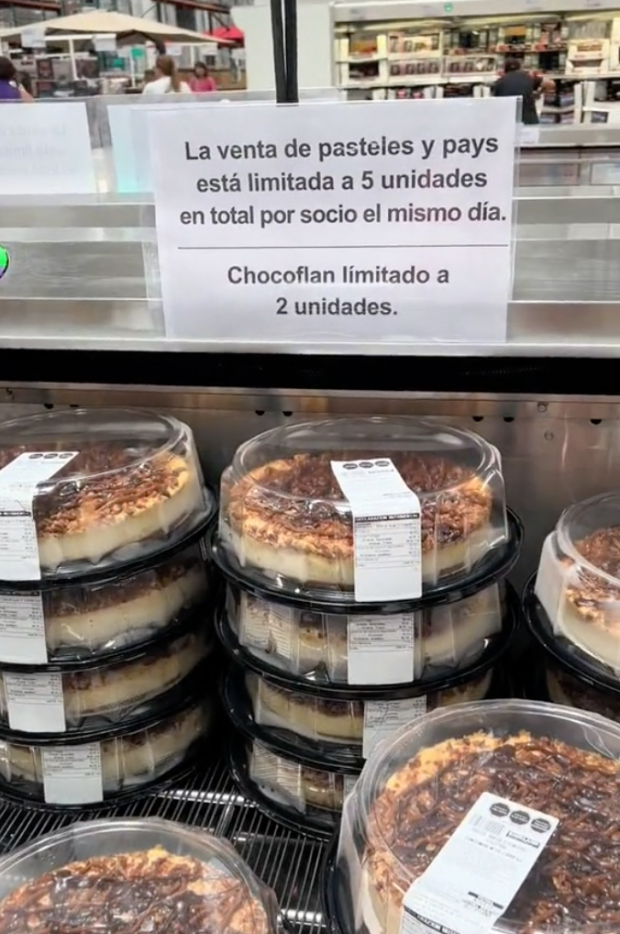 Costco limitará la venta de pasteles a cinco unidades por socio.