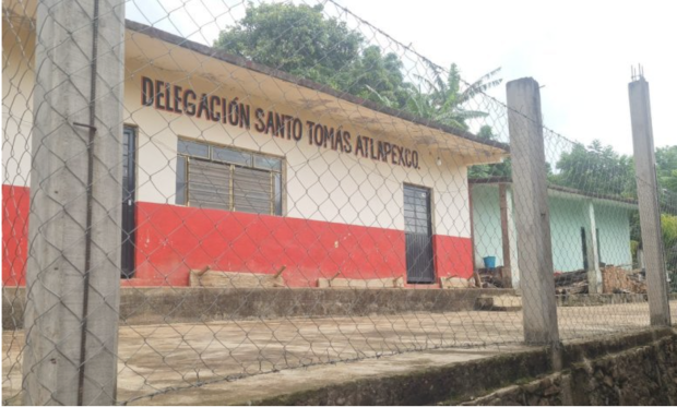 Prisión municipal de Santo Tomás Atlapexco, donde estuvo detenida Adriana.