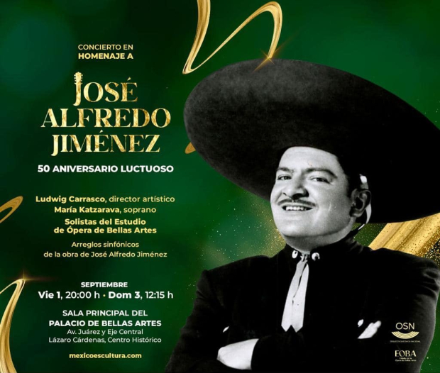 Homenaje Sinfónico a José Alfredo Jiménez.