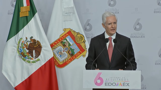 El Gobernador del Estado de México este lunes 4 de septiembre del 2023.