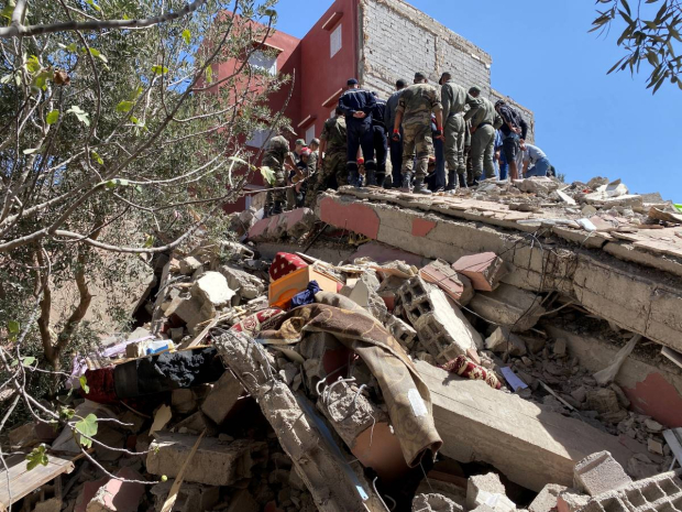 Daños por el sismo magnitud 6.8 en Marruecos.