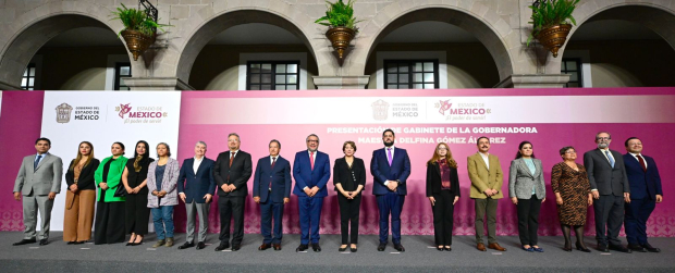 Este es el gabinete que acompañará a Delfina Gómez como gobernadora en el Estado de México.