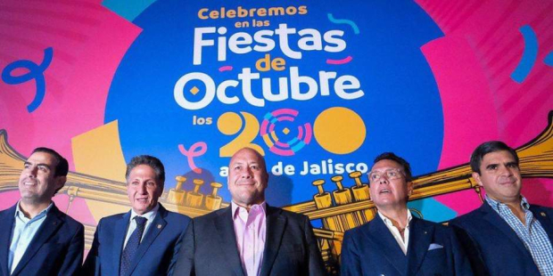 El gobernador de Jalisco, Enrique Alfaro Ramírez, encabezó este lunes la presentación de contenidos y temáticas de la edición 2023 de las Fiestas de Octubre de Guadalajara.