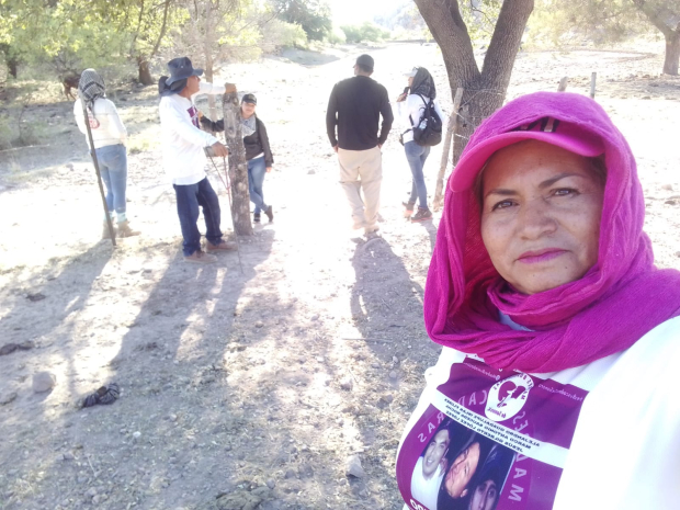 Cecilia Flores, presidenta fundadora de Madres Buscadoras de Sonora y de México, realizó labores de rastreo así como brigadas de búsqueda en Sonora, el pasado 3 de julio.