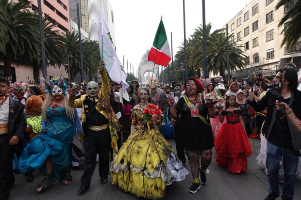 Marcha Zombie se celebra cada año en la Ciudad de México.