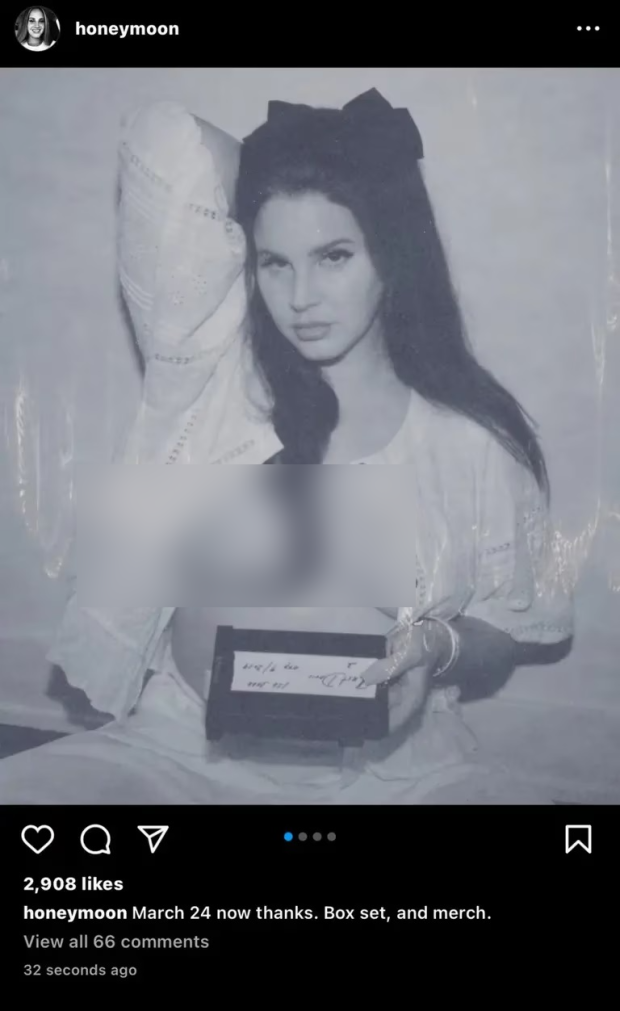 Lana del Rey y su polémica foto topless que Instagram le censuró
