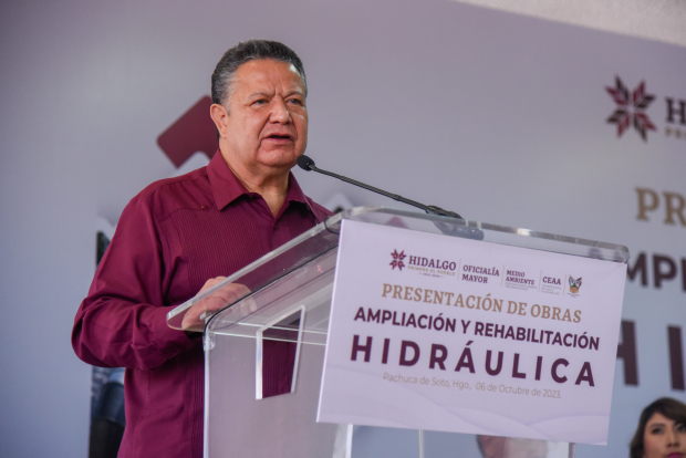 Gobernador de Hidalgo, Julio Menchaca anuncia 100 mdp para infraestructura hidráulica