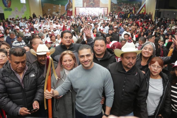 Pueblos originarios de Tlalpan mostraron su apoyo a Omar García Harfuch, para ser el Coordinador de Defensa de la Transformación en la Ciudad de México.
