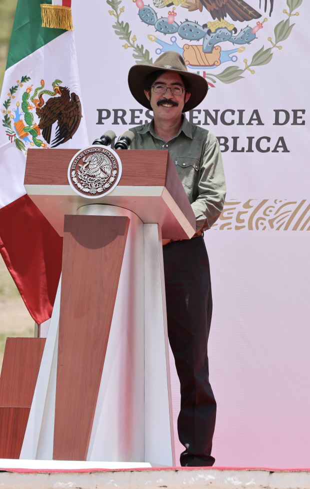 El historiador Pedro Salmerón, durante la celebración del Centenario Luctuoso de Francisco Villa en Durango, realizado en julio pasado.